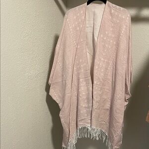 Gentle Fawn Pink Cape with Fringe